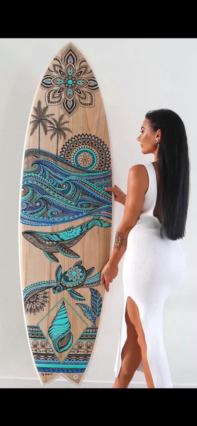 GALLERY – JESS LAMBERT Surf Board Art, Surfboards Artwork, Deco Surf, Surfboard Painting, Surfboard Wall Art, Custom Surfboards, Surfboard Wall, Surfboard Art, Surfboard Design