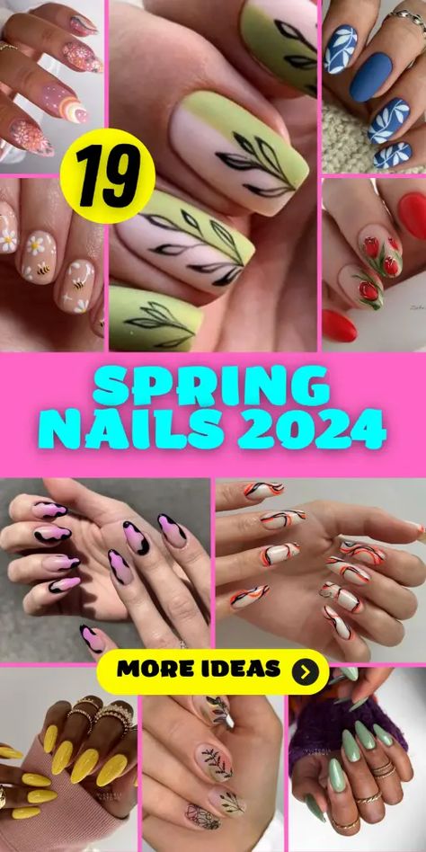 Elegant Gel Nails Classy, Spring Nails 2024 Trends Square, Spring Nail Designs 2024, Summer Nail Designs 2024, Spring Nail Polish, Spring Nail Trends, Latest Nail Trends, Spring Nail Art, Trendy Nail Design