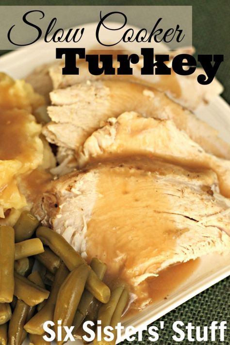 Turkey Breast Crockpot, Slow Cooker Turkey Breast, Crockpot Turkey, Frozen Turkey, Recipes Oven, Slow Cooker Turkey, Turkey Breast Recipe, Steak Fajitas, Crock Pot Slow Cooker