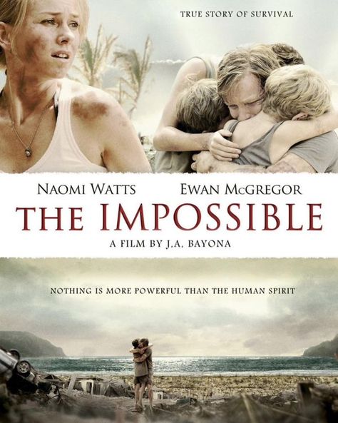 Film Thriller, 2012 Movie, Inspirational Movies, Movies Worth Watching, Septième Art, Film Horror, Ewan Mcgregor, Naomi Watts, The Impossible