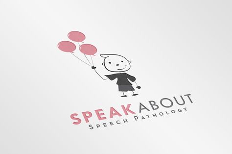 Logo design for Speak About Speech Pathology Speech Therapy Logo Ideas, Speech Therapy Logo Design, Speech Therapy Logo, Therapist Logo, Speech Therapist, Speech Pathology, Child Therapy, Kids Logo, Speech Therapy