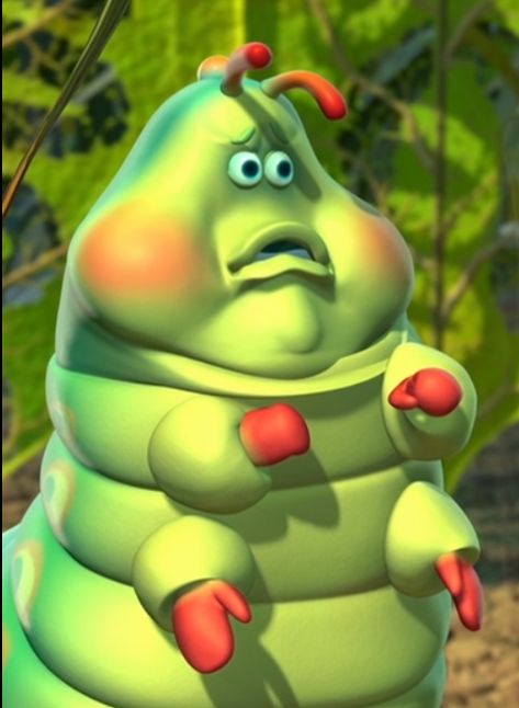 Fat Cartoon Characters, A Bugs Life Characters, Bug Cartoon, Funny Roasts, Disney Bedrooms, Bugs Life, A Bug's Life, Old Disney, Mood Humor