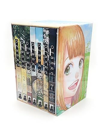 A special box set for the complete Eisner-nominated, bittersweet sci-fi romance manga series that became a NYT bestseller and inspired an anime!  For the first time ever in English, this hit manga will be presented in its original format of 7 single volumes, now contained in a beautiful box. Also includes a set of 8 postcards! Transfer Student, Orange Manga, Cute School Supplies, Manga Box Sets, Manga Books, Romance Manga, Box Set Books, 11th Grade, Book Subscription