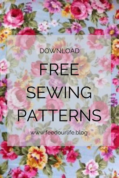 Easy Sewing Patterns Free, Free Printable Sewing Patterns, Sewing Patterns Free Women, Free Pdf Sewing Patterns, Beginner Sewing Patterns, Printable Sewing Patterns, Free Sewing Patterns, Small Sewing Projects, Diy Sewing Pattern