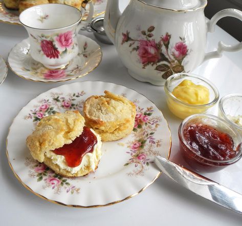 Jam Homemade, Homemade Lemon Curd, Homemade Scones, British Tea, Tea Rooms, Southern Cross, Afternoon Tea Parties, Cream Tea, Clotted Cream