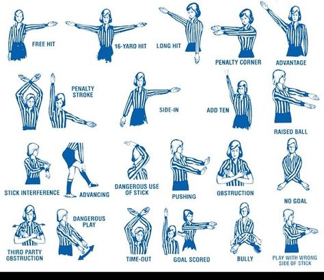 Ref signals Field Hockey Defense, Field Hockey Workouts, Field Hockey Aesthetic, Field Hockey Rules, Hockey Graphics, Field Hockey Quotes, Field Hockey Games, Field Hockey Drills, Hockey Outfit