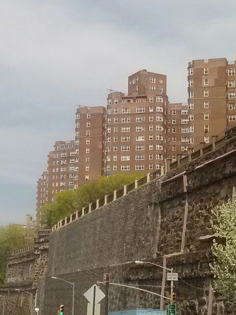 A view up Riverside Drive. Riverside Drive, Washington Heights, Quote Aesthetic, Vintage Photos, York City, New York City, Washington, Favorite Places, Drive