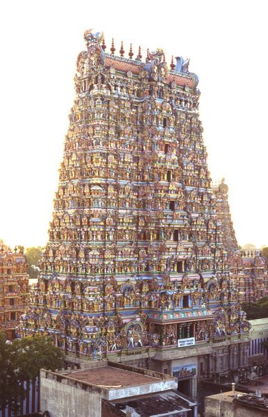 Madhurai Meenakshi Gopurum in Madhurai Madhurai Meenakshi Amman Images, Madurai Meenakshi Temple, Amman Images, Meenakshi Amman Temple, Meenakshi Temple, Meenakshi Amman, Temple India, Indian Temple Architecture, Indian Philosophy