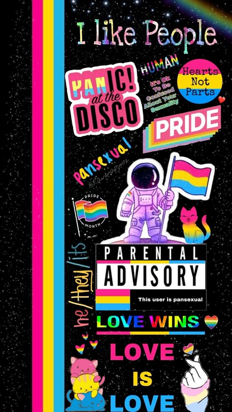 Pansexual Pride Day, Pansexual Art, Pansexual Wallpaper, Mermaid Wallpaper Backgrounds, Pride Wallpapers, Pride Aesthetic, Lgbt Sticker, Pan Pride, Lgbtq Quotes