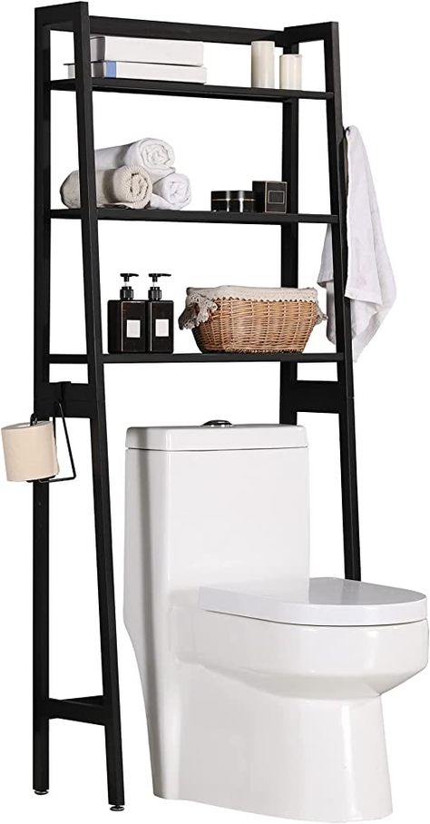 Cabinet Above Toilet, Over The Toilet Rack, Toilet Storage Rack, Bathroom Revamp, Toilet Rack, Over Toilet Storage, Over The Toilet Storage, Bathroom Stand, Bathroom Space Saver