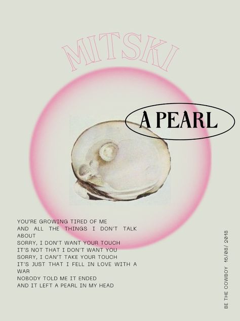 mitski poster made by @ neoblackaller on Instagram Pearl Poster, Music Poster Design, Dorm Posters, Minimalist Art Print, Pink Posters, Poster Room, Picture Collage Wall, Poster Minimalist, Bedroom Posters