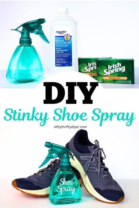 Smelly Shoes How To Get Rid Of, Diy Shoe Deodorizer, Odor Eliminator Diy, Smelly Sneakers, Shoe Odor Remover, Deodorizer Spray, Shoe Deodorizer, Shoe Solutions, Cleaning Shoes