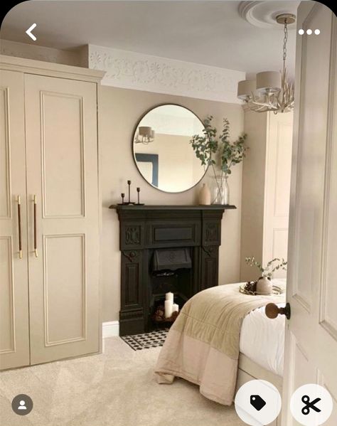 Bedroom With Alcoves, Alcove Bedroom Ideas, Bedroom Ideas With Fireplace, Alcove Bedroom, Hale House, Bedroom Colours, Cosy Home Decor, Bedroom Built In Wardrobe, Bedroom Victorian