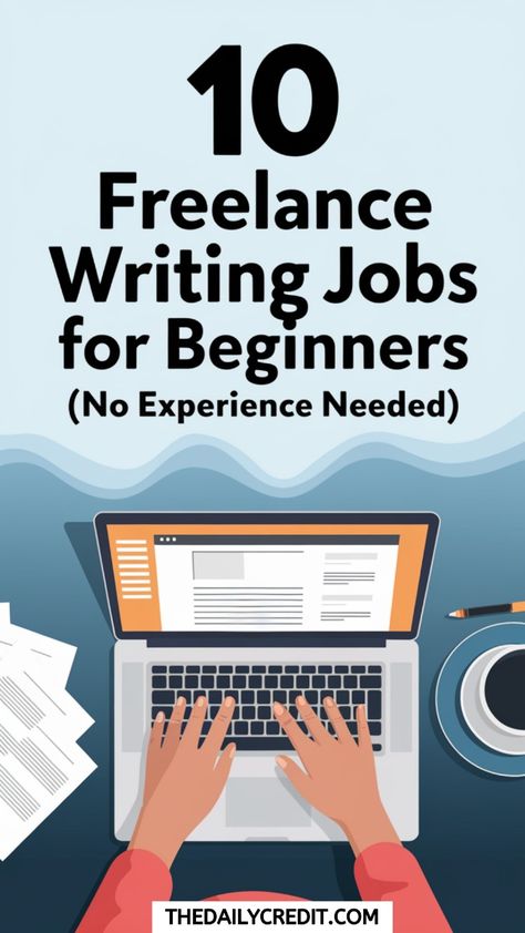 New to freelancing? Get started with these 10 Freelance Writing Jobs for Beginners! No experience required, just passion for writing. Perfect for anyone looking to break into the freelance world. #FreelanceWriting #EntryLevelJobs #NoExperienceNeeded #WorkFromHome #WritingJobs How To Start Freelance Writing, Freelancing Jobs For Beginners, What Is Freelancing, Freelance Writing Aesthetic, Freelance Writing Jobs For Beginners, Writing Jobs From Home, Freelance Jobs For Beginners, Copy Writing For Beginners, Freelance Jobs Ideas