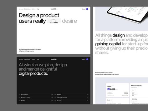 Quote Slide Design, Ui Ux Portfolio, Design Portfolio Site, Typography Website, Webpage Design Layout, Ux Case Study, Minimalist Web Design, Consulting Website, Case Study Design