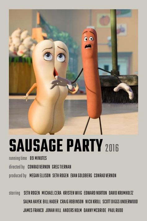 Sausage Party Movie, David Krumholtz, Anders Holm, Craig Robinson, Sausage Party, Movie Hacks, Bill Hader, Michael Cera, Seth Rogen