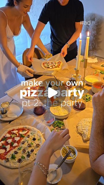 Erin Silberman on Instagram: "#ad The pizza party is all set up & my friends loved having their individual pizza making stations. I set out cheeses, sauces, veggies, meats, & herbs so everyone could make their own personal pizza. Usually, if I’m creating content, I have to either take photos myself or get up to set a self timer & run back over to hop in the picture. But, using the @samsungmobileusa Galaxy Z Flip6, available at @uscellular , I’m able to snap photos just by waving at the phone! It also uses its FlexCam technology to auto focus & fit all objects in the frame.

Follow @seriousfoodfetish for more recipes, restaurant recs, & food trends

The FlexCam feature makes it so I can capture all the moments & never have to worry about trying to squeeze everyone in one photo - it does the Pizza Making Station, Personal Pizza Party, Individual Pizza, Individual Pizzas, Snap Photos, Recipes Restaurant, Pizza Making, Personal Pizza, Peer Support