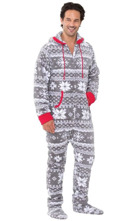 Fun Adult Onesie Men - Footed Pajamas for Men, Warm Fleece Funny Pajamas Men, Onesie Men, Hoodie Footie, Onesie Pajama, Pajamas For Men, Adult Onesie Pajamas, Christmas Onesie, Personalized Pajamas, Plus Size Pajamas