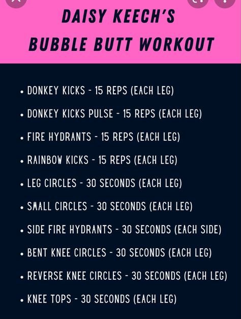 Bubble But Workout, Slim Legs Workout, Daisy Keech, Leg Circles, Small Waist Workout, Workout List, Summer Body Workouts, Quick Workout Routine, Workout Plan Gym