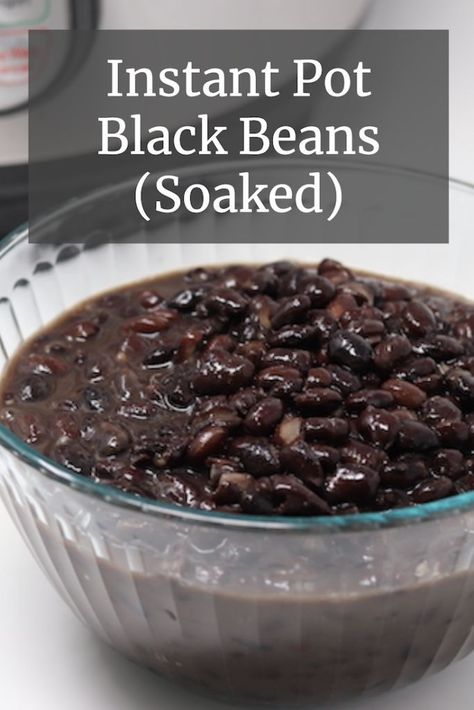 Cafe Rio Black Beans, Beans In Instant Pot, Cafe Rio, How To Soak Beans, Dried Black Beans, Black Bean Recipes, Cooking Dried Beans, Pot Recipes Easy, Cooking Black Beans