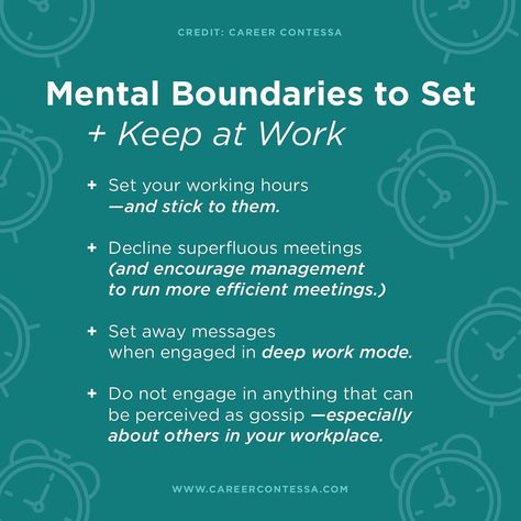 Career Contessa on Instagram: “When setting workplace boundaries, it’s important to pay attention to your mental, physical, and emotional boundaries. . How have you set…” Workplace Boundaries, Work Boundaries, Career Contessa, Corporate America, Healthy Boundaries, Personal Space, Boundaries, Pay Attention, Mental Health Matters