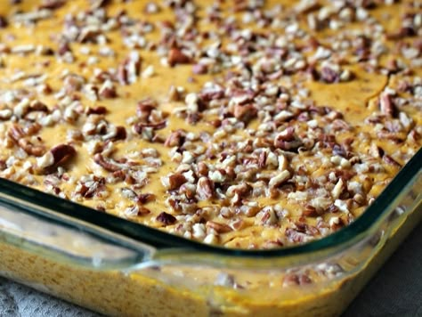 Breakfast Pumpkin Custard (Whole30-Friendly) Breakfast Pumpkin Custard, Bride Breakfast, Breakfast Custard, Protein Custard, Pumpkin Bake, Banana Custard, Pumpkin Breakfast, Whole30 Breakfast, Pumpkin Pecan Pie