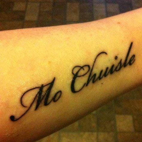 "Mo Chuisle" is listed (or ranked) 2 on the list Common Irish Tattoos: What Do They Mean? Irish Gaelic Tattoo, Small Irish Tattoos, Gaelic Tattoo, Irish Tattoo, Inspiring Quote Tattoos, Claddagh Symbol, Small Tattoo Placement, Irish Tattoos, Irish Gaelic