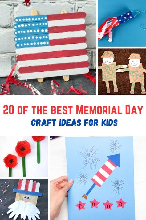 Looking for Memorial Day crafts ideas for kids? Check out our top ideas for keeping the little ones entertained and engaged this holiday. Patriot Day Craft, Labor Day Crafts For Kids, Memorial Day Crafts For Kids, Patriots Day Activities, Memorial Day Crafts, Memorial Day Poppies, Child Therapy Activities, Windsock Craft, Labor Day Crafts