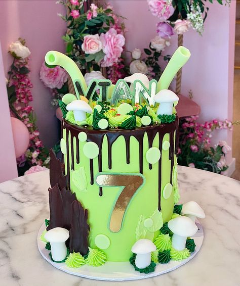 We are back!! 😍 Shrek themed cake with matching cupcakes for Vian’s 7th Birthday 💚 . . . #cake #cakes #birthdaycake #birthdaycakes #pinkcake #dripcake #redvelvetcake #floralcake #vanillacake #chocolatecake #creamcake #freshcreamcake #buttercreamcake #girlycake #goldcake #londoncakes #cakesoflondon #cakesofinstagram #sprinklecake #boycakes #boycake #cakestagram #cakegram #londonbaker #londonbakery #kidscake #kidscakes #shrek #shrekcake #shrekcakes Cake With Matching Cupcakes, 7th Birthday Cake, Shrek Cake, Girly Cakes, Sprinkle Cake, Gold Cake, We Are Back, Fresh Cream, Floral Cake