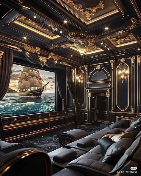 Cinema Room Design, Home Theater Room Design, Theater Room Design, Decor Ideas For Living Room, Home Decor Cozy, Luxury Houses Mansions, Home Cinema Room, Cozy Home Decor, Ideas For Living Room