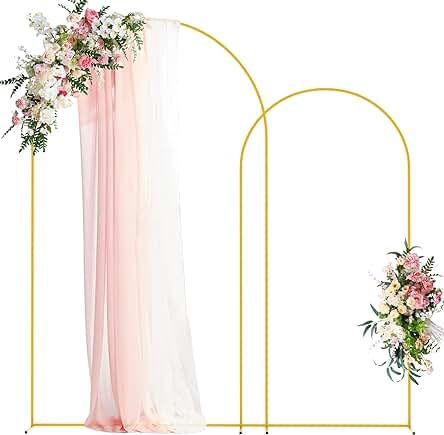 Amazon.com : wedding arch ideas Arch Backdrop Stand, Metal Wedding Arch, Elegant Doors, Gold Backdrop, Arch Decoration, Arch Backdrop, Wedding Arch Flowers, Metal Arch, Anniversary Decorations