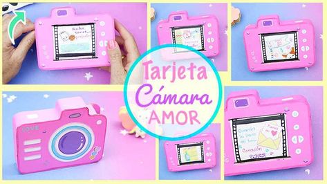 Diy Valentines Box, Camera Cakes, Camera Crafts, Paper Camera, Diy Bts, Grandparents Day Crafts, Valentine Mailbox, Diy Camera, Valentine Day Boxes