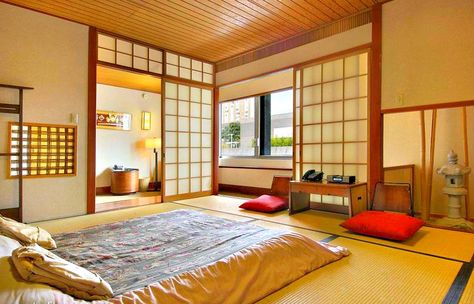 Hotel Kabuki - cool and unusual hotels in San Francisco, California, USA Bedroom Japanese Style, Japanese Bedroom Design, Japanese Style Bedroom, Modern Japanese Interior, Japanese Bedroom, Tatami Room, Japanese Home Design, Sweden House, Japanese Style House