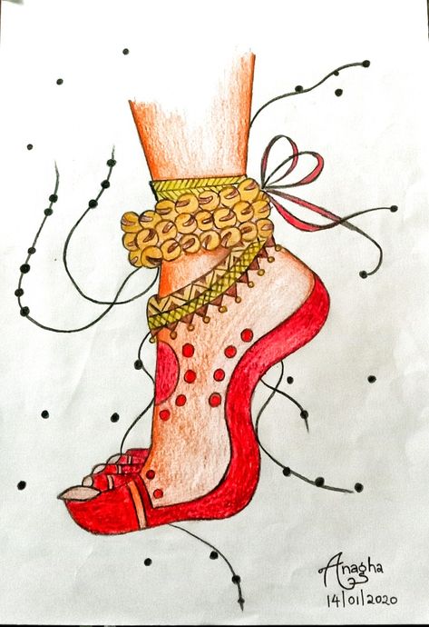 Dance Drawing, Dancer Drawing, Feet Drawing, Dancing Drawings, Dancers Art, Classical Dance, Madhubani Art, Flower Diy Crafts, Diy Flowers