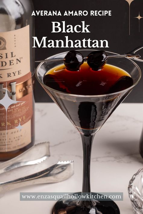 Black Manhattan Cocktail Recipe, Dark Manhattan Cocktail, Midnight Manhattan Cocktail, Rye Manhattan Recipe, Best Manhattan Recipe, Black Manhattan Cocktail, Perfect Manhattan Cocktail, Cocktail Contest, Amaro Cocktails