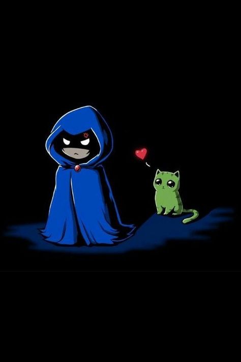 Raven Wallpaper, Raven Comics, Raven Teen Titans Go, Teen Titans Love, Disney Movie Scenes, Raven Beast Boy, Titans Tv Series, Family Art Print, Cute Iphone Wallpaper Tumblr