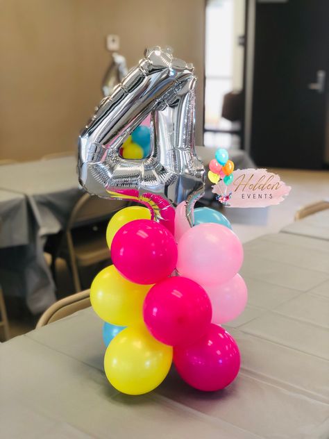 Balloon Arch Centerpieces, Balloon Decorations Table Top, Balloon Centerpieces Simple, Balloon Mason Jar Centerpiece, Small Table Balloon Centerpiece, Balloon Number Centerpieces, Balloon Tower Centerpieces, Balloons Under Table, Small Birthday Balloon Arrangement