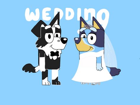 Bandit Heeler, Bluey Fan Art Bandit, The Heeler Family Bluey, Bandit Heeler Bluey, Bingo And Bluey Memes, Wedding Drawing, Dog Pictures, You And I, Cute Drawings