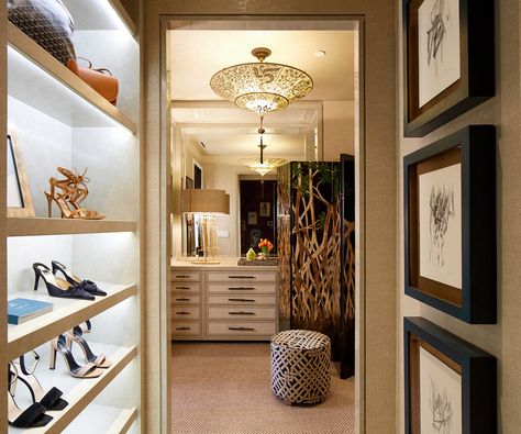 https://englishgeorgianamerica.com/blogs/news/100s-of-design-ideas-kips-bay-showhouse Fortuny Lamp, Kips Bay Showhouse, House Closet, Built In Dresser, Dressing Room Closet, Closet Hacks Organizing, Beautiful Closets, Show House, Closet Colors