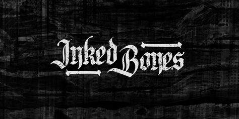 Inked Bones | Webfont & Desktop font | MyFonts Gangster Fonts, Pirate Font, Fonts Creative, Font Creator, English Fonts, Modern Gothic, 1001 Fonts, Old English Font, Tattoo Graphic