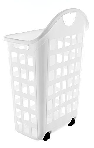 Perfect! 1 or 2 of these would be great to get clothes to and from laundry. United Solutions LN0435 Rolling Hamper, 2 bushel, White U... https://smile.amazon.com/dp/B01G6XBKT4/ref=cm_sw_r_pi_dp_x_MYnmyb75ZHPZ8 Dorm Laundry Hamper, Wire Laundry Basket, Dorm Laundry, Laundry Room Organization Storage, Rolling Laundry Basket, Double Laundry Hamper, Laundry Hamper With Lid, Ball Storage, Drying Rack Laundry