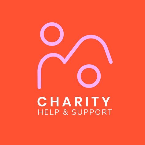 Charity logo template, non-profit branding design vector, help & support text | free image by rawpixel.com / Aum Charity Logo Design, Help Logo, Charity Logo, Charity Branding, Hope Logo, Foundation Logo, Support Logo, Charity Logos, Abstract Logo