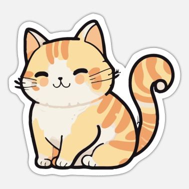 Pegatinas de gato kawaii | Diseños únicos | Spreadshirt Tufting Rug, Notebook Drawing, Best Friend Drawings, Drawings Of Friends, Bullet Journal Doodles, Kawaii Stickers, Cat Stickers, Digital Stamps, Sticker Art