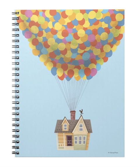 Disney Pixar Up Balloon House Pastel Notebook ($14) Up House Drawing, Up Balloon House, Pastel Notebook, Up Pixar, Balloon House, Up Movie, Disney Pixar Up, Disney Up, Up Balloons