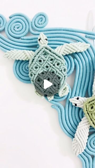 Macrame Ocean, Macrame Turtle, Ocean Turtle, Macrame Rings, Whale Pattern, Turtle Love, Macrame Patterns, Diy Home Crafts, Sea Turtle