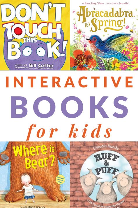 Best Children’s Books, Best Toddler Books, Toddler Storytime, Interactive Books For Kids, Books For Toddlers, Online Stories, Preschool Reading, Kindergarten Books, Engage Kids