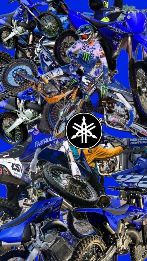 yamaha Bike Life Wallpaper, Supercross Wallpaper, Yamaha Wallpaper, Moto Cross Yamaha, Yamaha 125, Yamaha Dirt Bikes, Yamaha Motocross, Moto Yamaha, Yamaha Racing