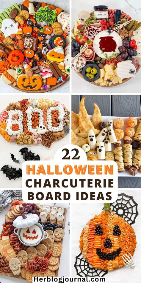 Halloween Themed Charcuterie Board Ideas - Her Blog Journal Healthy Halloween Charcuterie Board Ideas, Desert Halloween Charcuterie Board, Farm Animal Charcuterie Board, Halloweenchacutery Board Ideas, Charcuterie Board Disney, Boo Charcuterie Board Letters, Cheese And Cracker Halloween Tray, Halloween Cheese Board Kids, Dessert Board Halloween