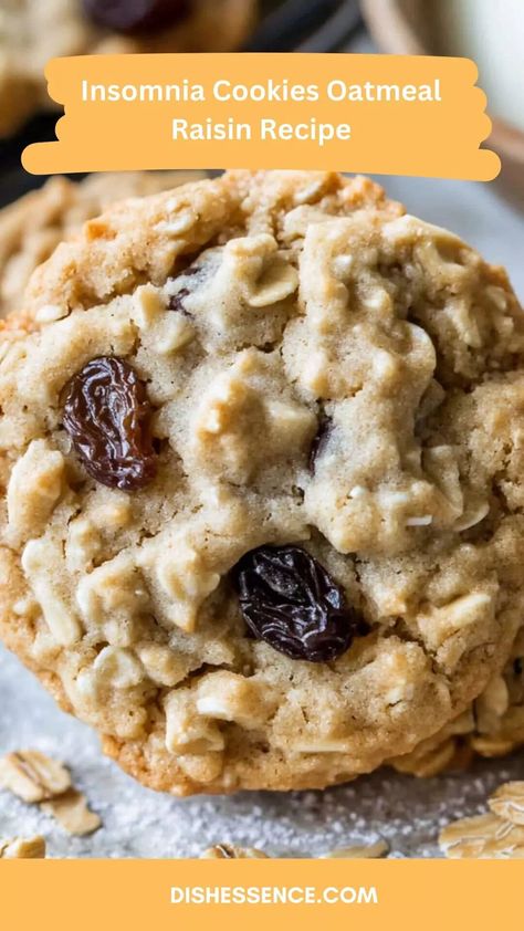 Insomnia Cookies Oatmeal Raisin Recipe – Dish Essence Manly Desserts, Oatmeal Raisins, Best Oatmeal Raisin Cookies, The Best Oatmeal, Cookies Oatmeal, Cookie Recipes Oatmeal Raisin, Oatmeal Raisin Cookies Chewy, Cookies Soft, Oatmeal Cookies Chewy