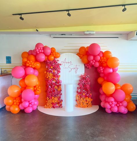 DREAM TEAM ✨ @smile4mehire Sunset Party Decorations, Sunset Birthday Party, 2024 Party, Sunset Party, Dinner Party Decorations, Grad Party Decorations, Pool Birthday, Prop Hire, 17th Birthday